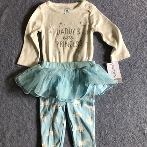 NWT Carter’s baby girl two piece outfit